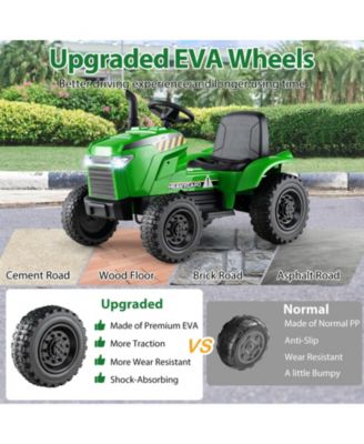 2-in-1 Kids Ride On Tractor 12V Battery Powered Toy Car w/ Remote Control