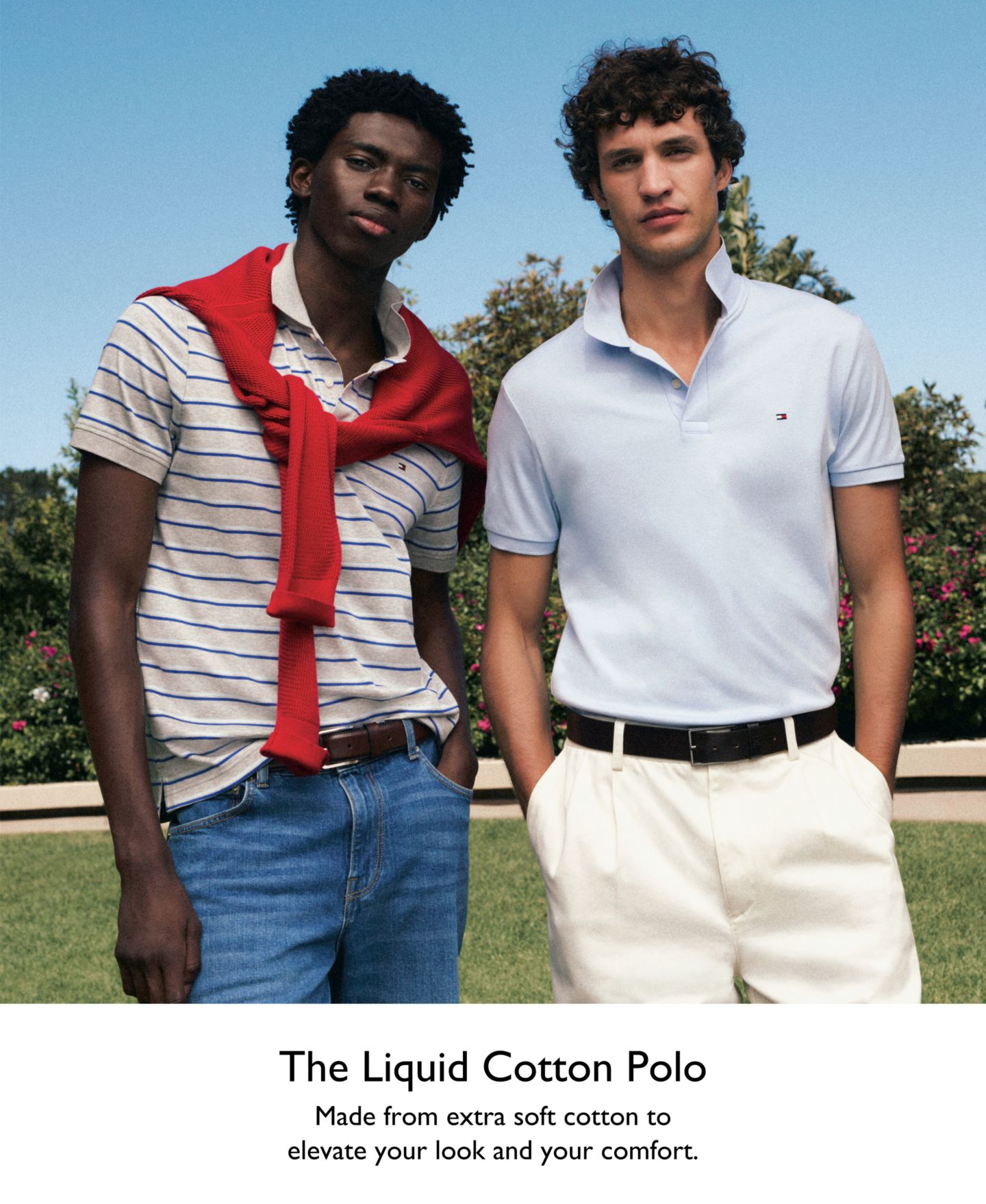 Мужское поло Tommy Hilfiger Regular-Fit Smooth Touch Liquid Cotton Polo Shirts, цвет: Синий — фото 6