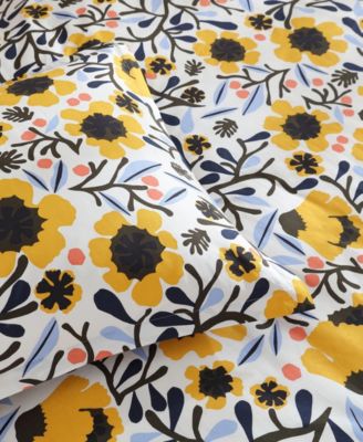 Mykero Cotton Percale 3-Pc. Duvet Cover Set, Full/Queen