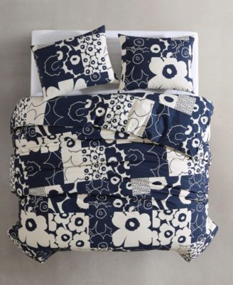 Unikko Kollaasi Cotton 3-Pc. Duvet Cover Set, Full/Queen
