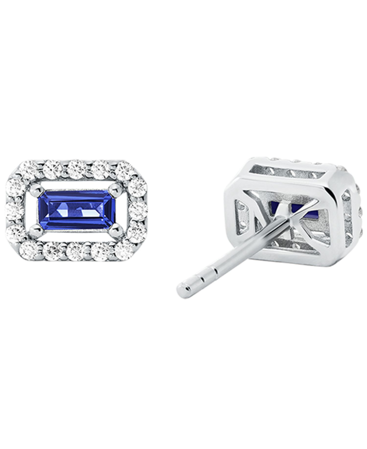 Cubic Zirconia Cut Stud Earrings