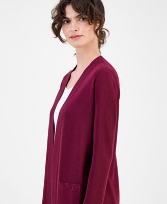 Petite Malibu Patch-Pocket Cardigan