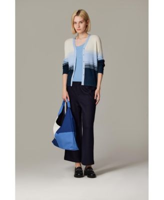 Women's Lurex Wool Cardigan | Metallic Button Up V Neck Sweater | Ultra Soft Ribbed Shimmer Knit | Machine Washable Cardigan Sweaters