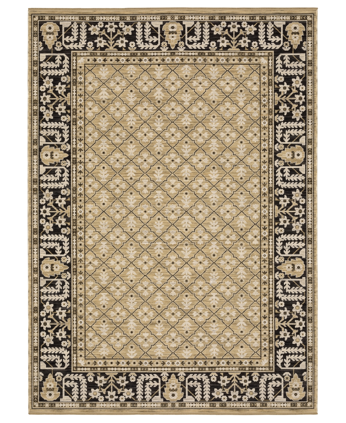 Oriental Weavers Acacia Aca12 2'6"x10' Runner Area Rug In Brown