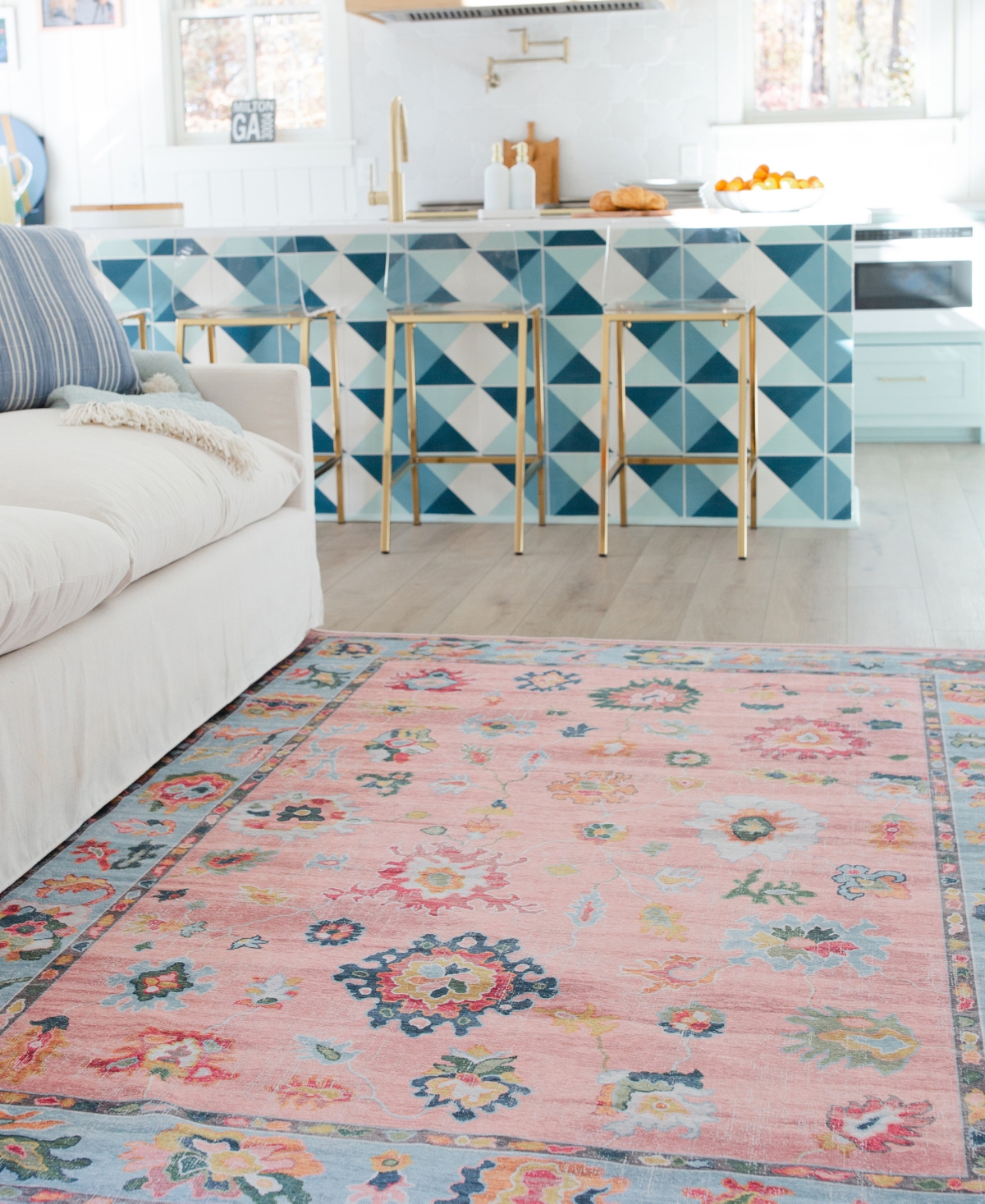 Oriental Weavers Addison Machine Washable ADD01 6'7"x9'2" Area Rug