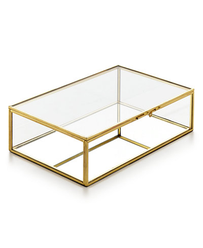 Home Design Studio Medium Glass Box, Only at Macy's