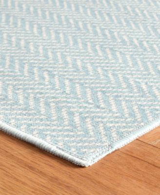 Dash And Albert Rugs By Annie Dash Albert Rugs By Annie Selke Herringbone Machine Washable Da2040 Rug Collection In Blue