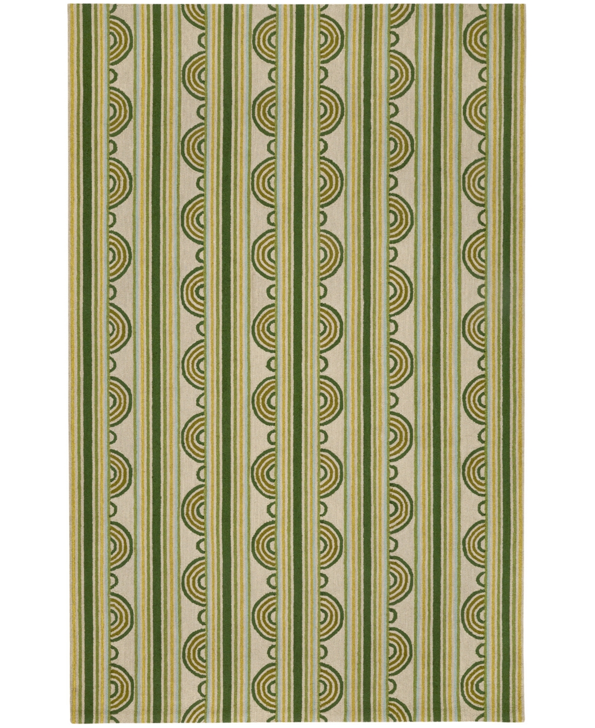 Dash And Albert Rugs By Annie Selke Button Da1995 5'x8' Area Rug In Green