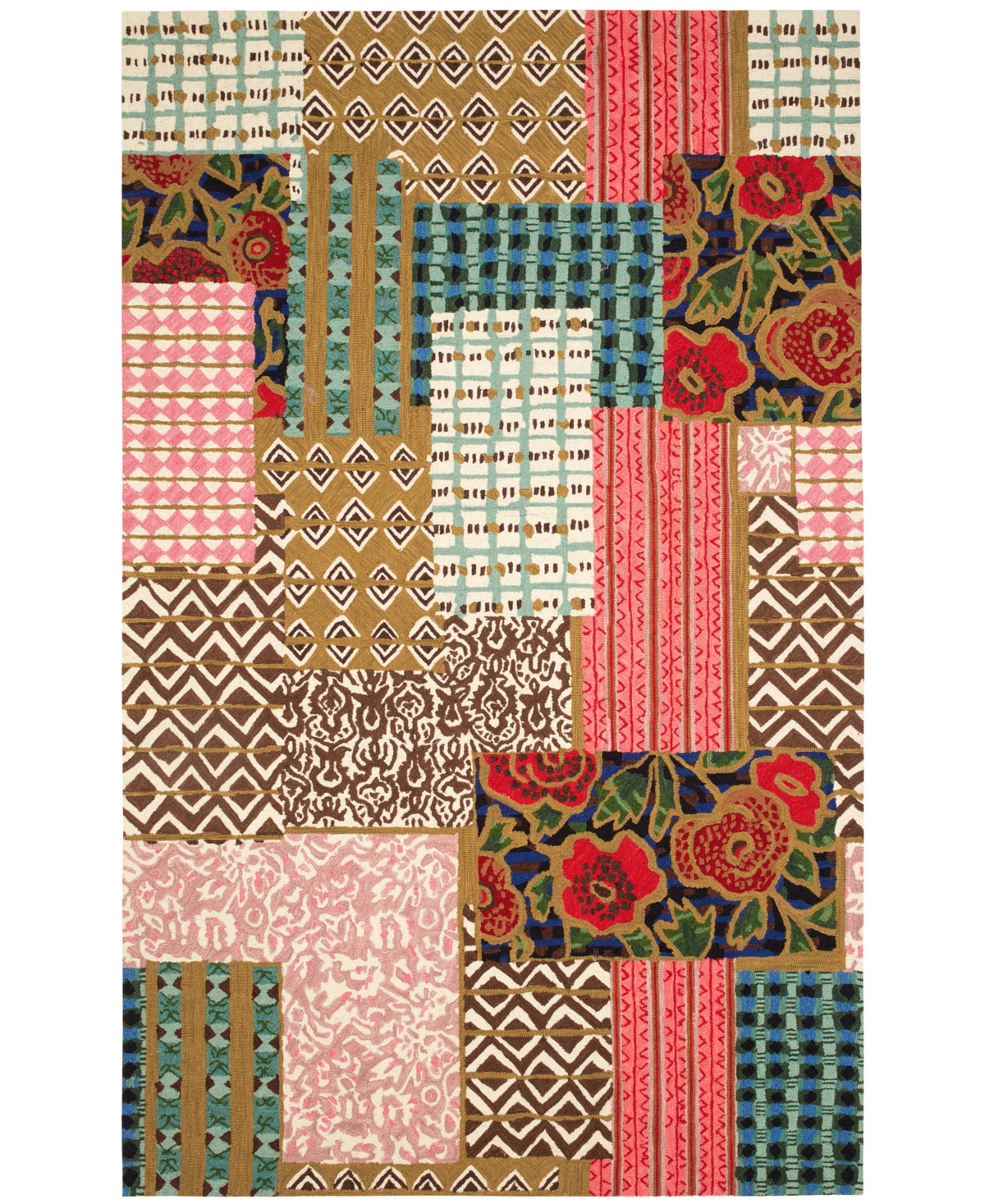 Dash And Albert Rugs By Annie Selke Elm Patchwork Da1973 9'x12' Area Rug In Multi