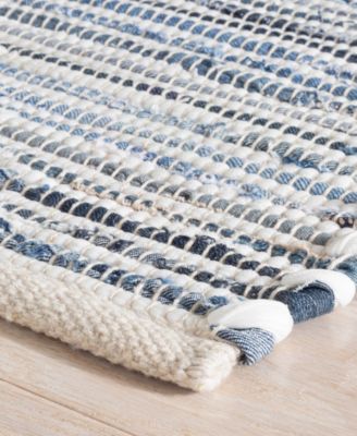 Denim Rag Ribbed DA1678 2'x3' Area Rug