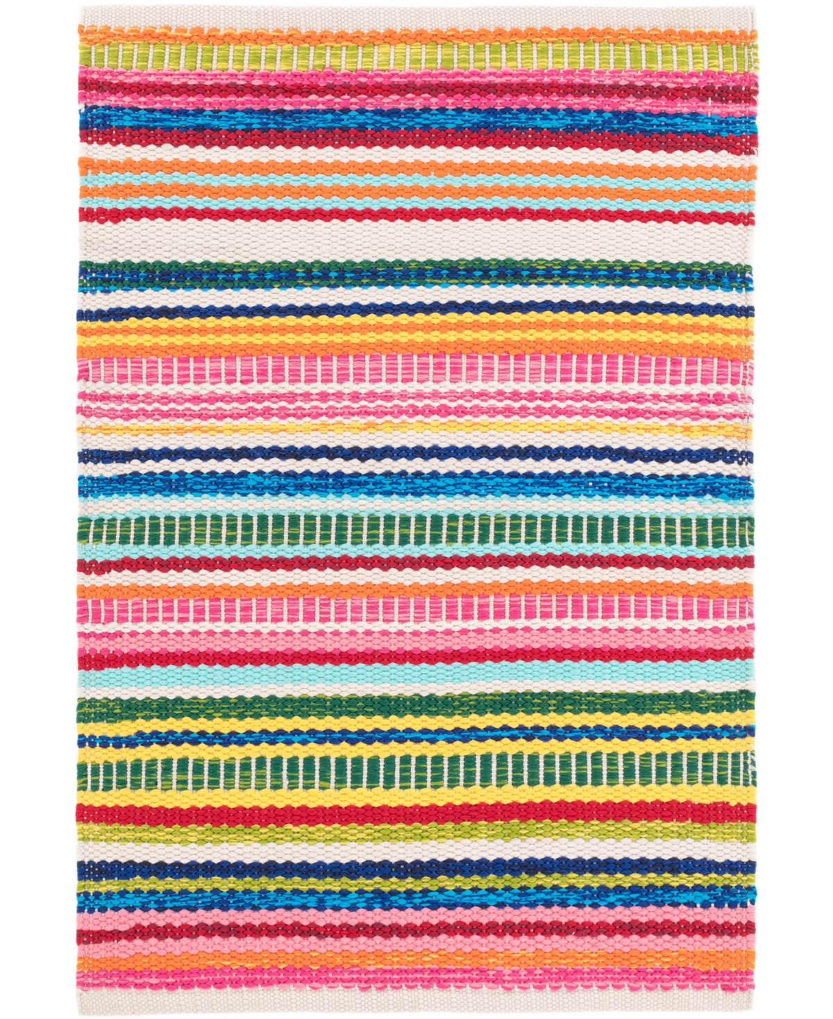 Dash And Albert Rugs By Annie Selke Bright Stripe Indoor/outdoor Da1087 4'x6' Area Rug In Multi