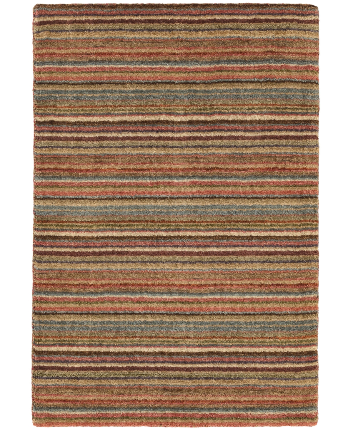 Dash And Albert Rugs By Annie Selke Brindle Stripe Rda080 8'x10' Area Rug In Multi