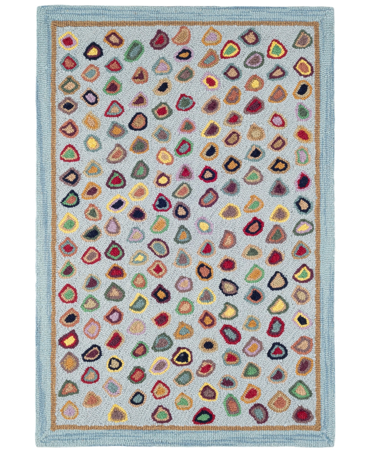 Dash And Albert Rugs By Annie Selke Cat's Paw Rda056 3'x5' Area Rug In Blue