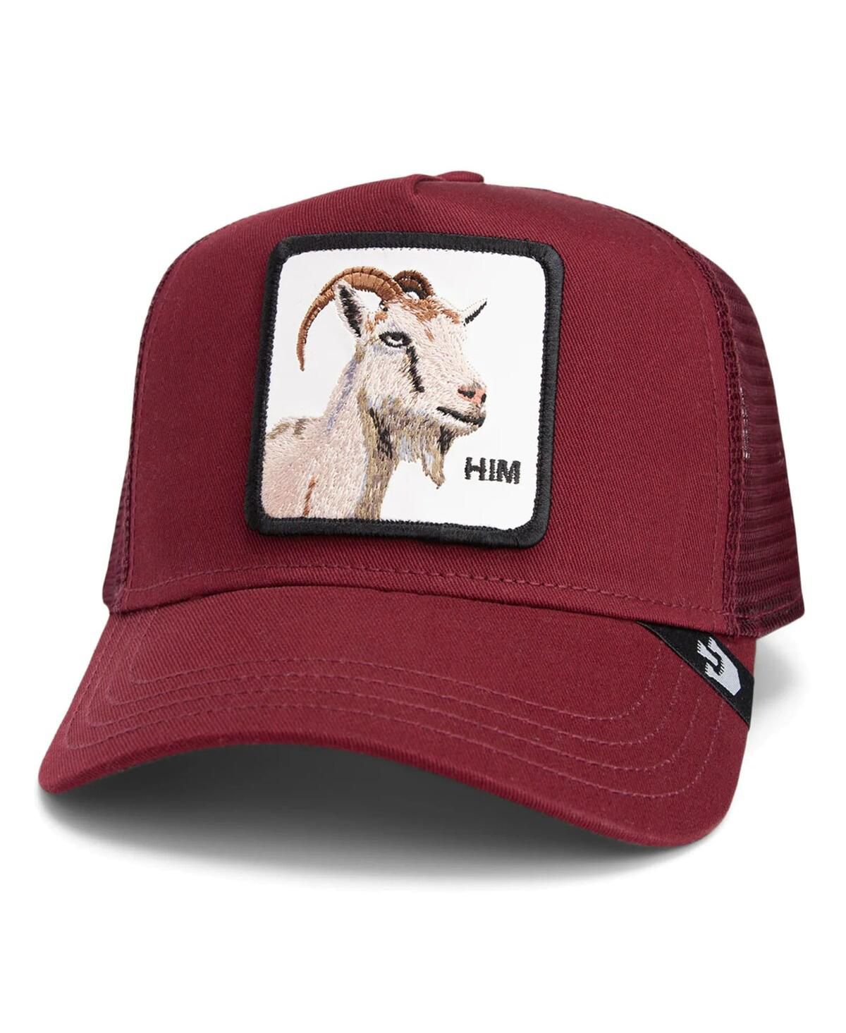 Бордовая регулируемая шляпа дальнобойщика Himothy