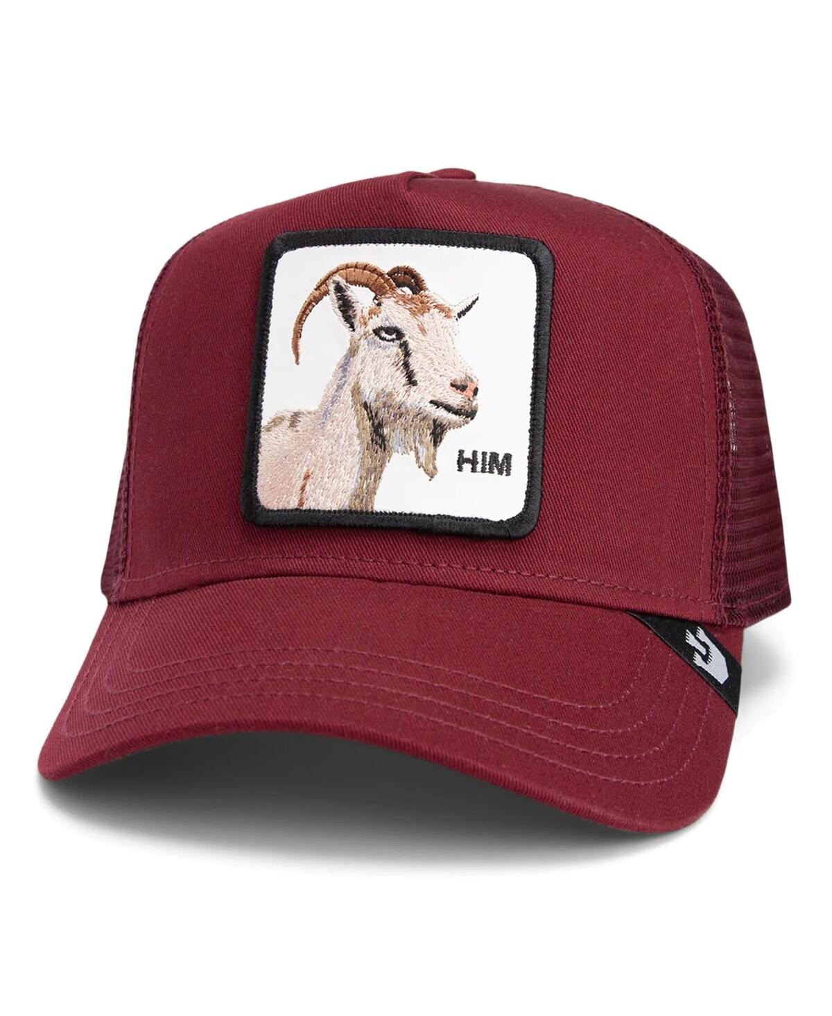 Goorin Bros Men's Burgundy Himothy Adjustable Trucker Hat - Burgundy