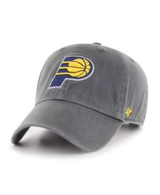 '47 Brand - Men's Charcoal Indiana Pacers Primary Logo Clean Up Adjustable Hat