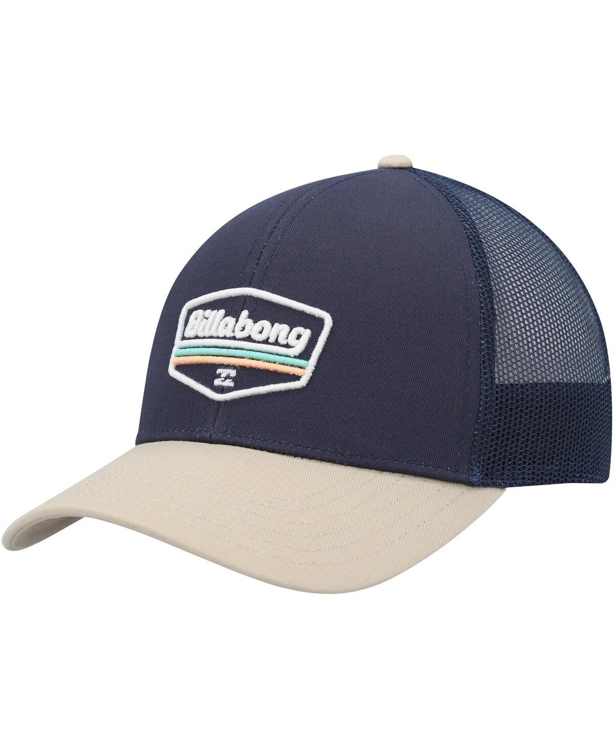 Men's Navy Walled Trucker Adjustable Snapback Hat - Navy