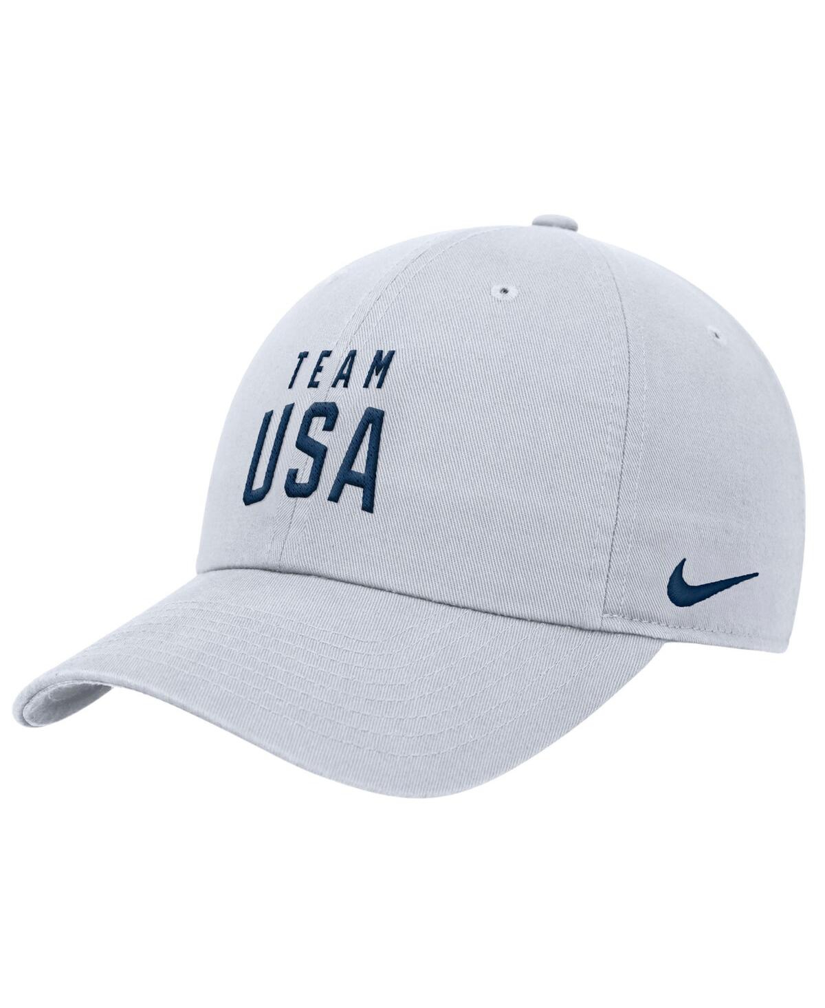 Men's White Team Usa Club Adjustable Hat - White