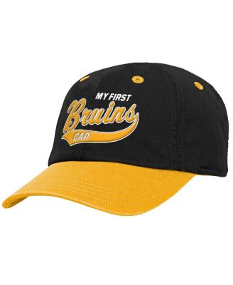 Outerstuff - Baby Boys and Girls Black Boston Bruins My First Tail Sweep Slouch Flex&nbsp;Hat