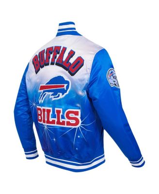 Men's Royal Buffalo Bills Sublimated Satin Full-Snap Jacket