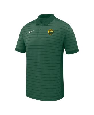 Men's Green Baylor Bears 2025 Early Season Coaches Sideline Victory Stripe Performance Polo Shirt