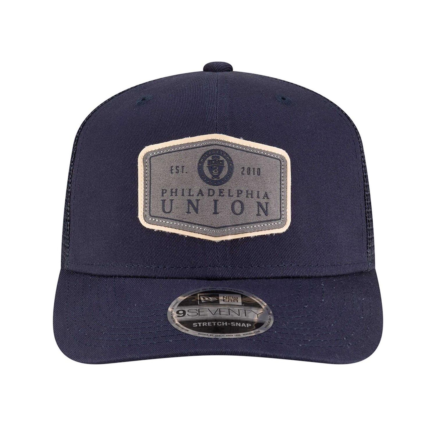 Men's Navy Philadelphia Union Labeled 9SEVENTY Trucker Stretch-Snap Adjustable Hat