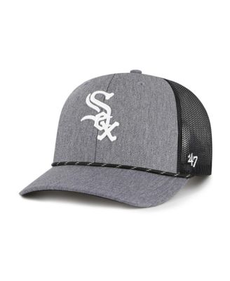 '47 Brand - Men's Charcoal Chicago White Sox Carbon Rope Trucker Adjustable Hat