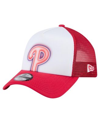 New Era - Toddler White/Red Philadelphia Phillies Painted A-Frame 9FORTY Trucker Adjustable Hat