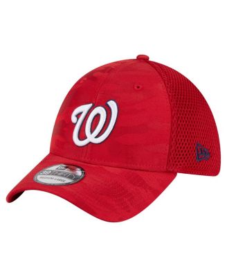New Era - Big Boys and Girls Red Washington Nationals Camo 39THIRTY Flex Hat