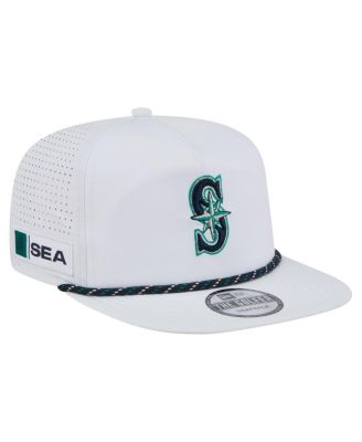 New Era - Men's White Seattle Mariners Perforated Golfer Snapback Hat