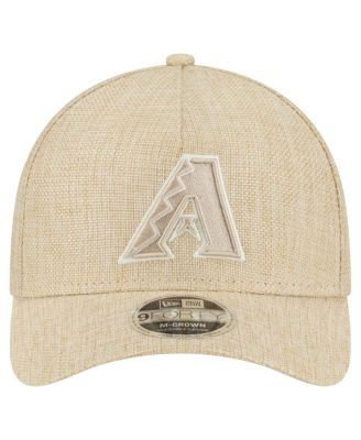 Men's Beige Arizona Diamondbacks Cotton Weave M-Crown A-Frame 9FORTY Adjustable Hat