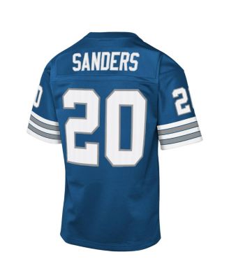 Big Boys and Girls&nbsp;Barry Sanders Blue Detroit Lions 1996 Throwback Fashion Jersey