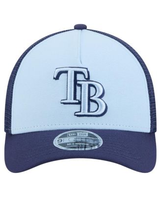 Men's Light Blue/Navy Tampa Bay Rays 2-Tone Color Pack 9FORTY M-Crown A-Frame Adjustable Hat