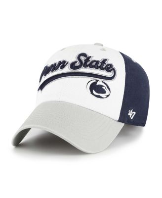 '47 Brand - Big Boys and Girls White Penn State Nittany Lions Scooter Clean Up Adjustable Hat