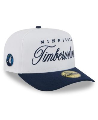 New Era - Men's White/Navy Minnesota Timberwolves 2025 NBA Draft A-Frame 59FIFTY Fitted Hat