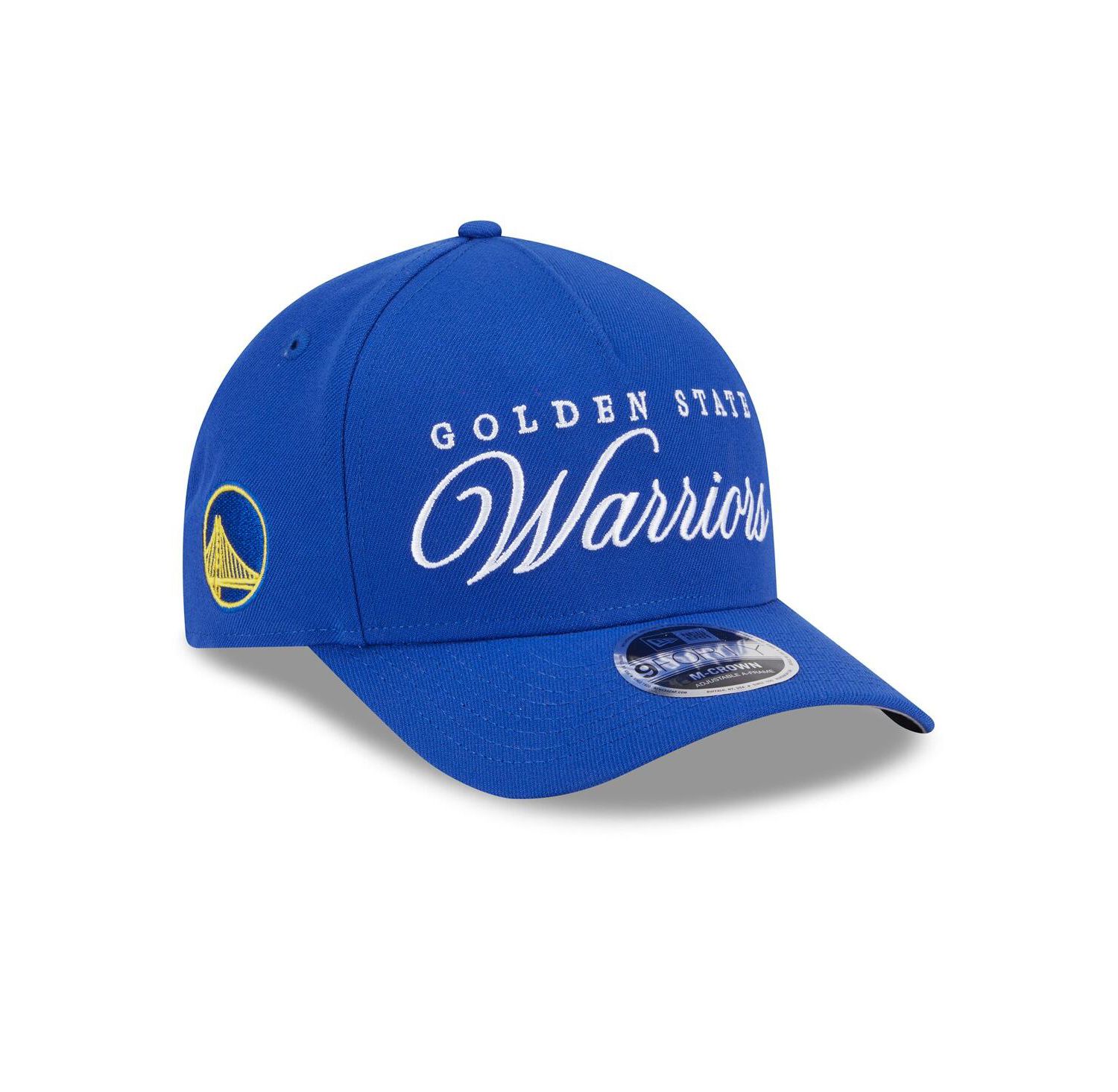 Men's Royal Golden State Warriors 2025 NBA Draft M-Crown A-Frame 9FORTY Adjustable Hat