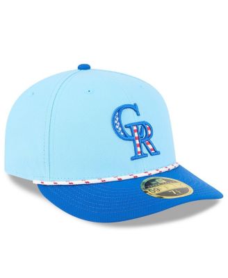 Men's Light Blue/Blue Colorado Rockies 2025 Fourth of July Low Profile 59FIFTY Fitted Hat