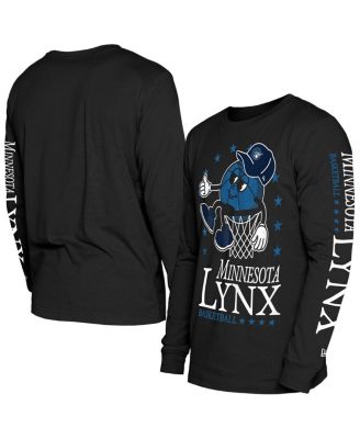 New Era - Men's Black Minnesota Lynx Old School Sport Long Sleeve T-Shirt