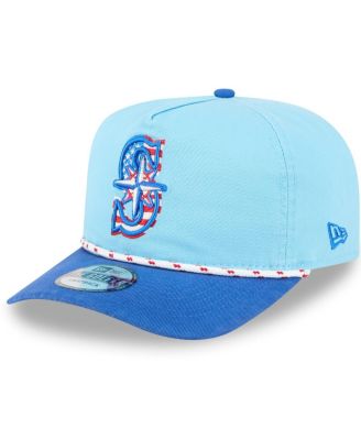 New Era - Men's Light Blue/Blue Seattle Mariners 2025 Fourth of July Golfer Snapback Hat