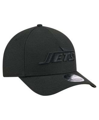Men's Black New York Jets Team Collection 9FORTY M-Crown A-Frame Adjustable Hat