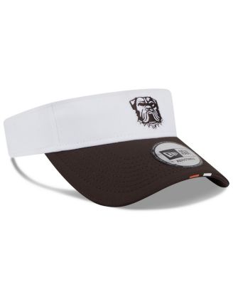 Men's White/Brown Cleveland Browns 2025 NFL Training Camp Adjustable Visor Hat