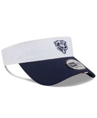 Men's White/Navy Chicago Bears 2025 NFL Training Camp Adjustable Visor Hat