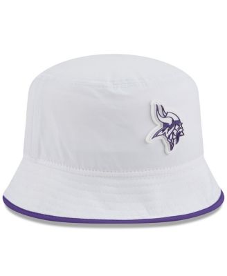 Men's White Minnesota Vikings 2025 NFL Training Camp Stretch Bucket Hat
