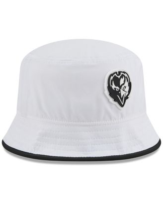 Men's White Baltimore Ravens 2025 NFL Training Camp Stretch Bucket Hat