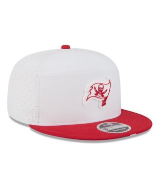 Men's White/Red Tampa Bay Buccaneers 2025 NFL Training Camp Split Panel 9FIFTY Snapback Hat