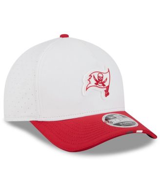 Men's White/Red Tampa Bay Buccaneers 2025 NFL Training Camp A-Frame 9FORTY Adjustable Hat