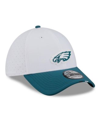 Men's White/Midnight Green Philadelphia Eagles 2025 NFL Training Camp 39THIRTY Flex Hat