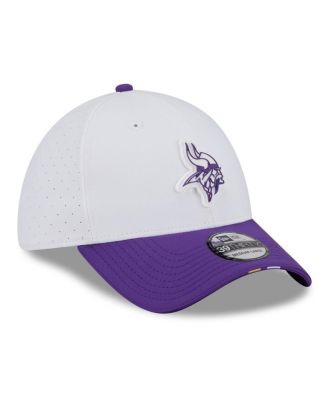 Men's White/Purple Minnesota Vikings 2025 NFL Training Camp 39THIRTY Flex Hat