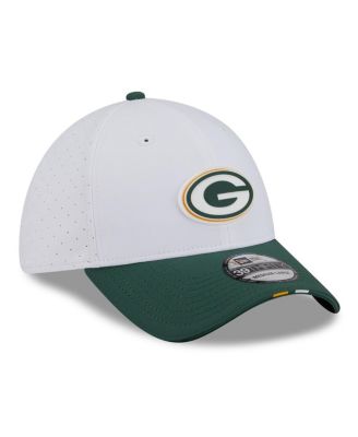 Men's White/Green Bay Packers 2025 NFL Training Camp 39THIRTY Flex Hat