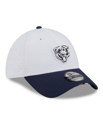 Men's White/Navy Chicago Bears 2025 NFL Training Camp 39THIRTY Flex Hat